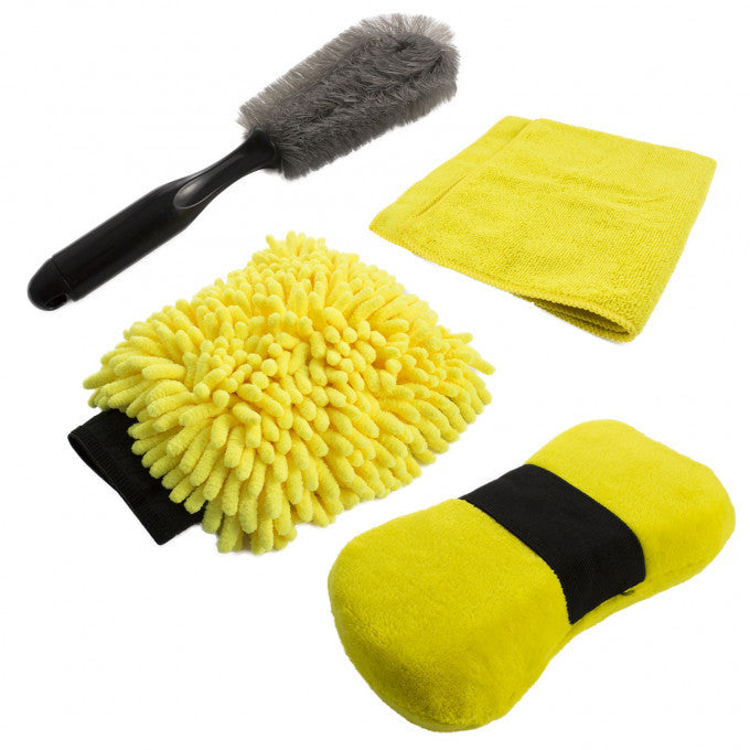 Set burete cu microfibre și perie - Carguard - MSC001