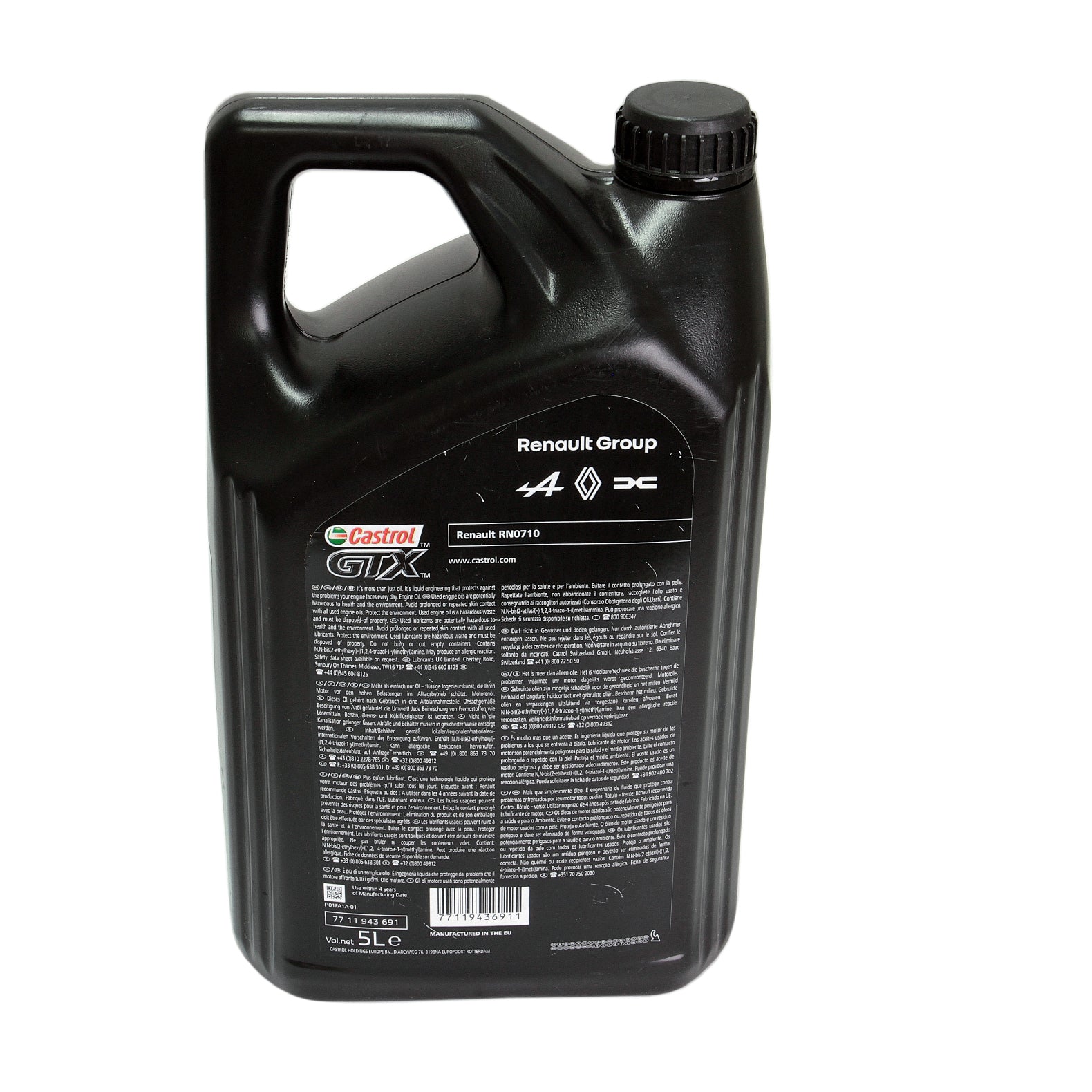 Ulei motor Renault-Castrol Rn-Spec 5W40 RN710 5L - 12160663