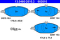 set placute frana,frana disc 13.0460-2610.2 ATE