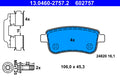 set placute frana,frana disc 13.0460-2757.2 ATE