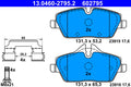 set placute frana,frana disc 13.0460-2795.2 ATE