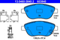 set placute frana,frana disc 13.0460-3840.2 ATE