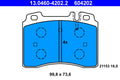 set placute frana,frana disc 13.0460-4202.2 ATE