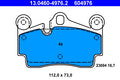 Set placute frana ATE 13.0460-4976.2
