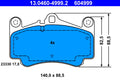 set placute frana,frana disc 13.0460-4999.2 ATE