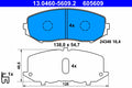 Set placute frana ATE 13.0460-5609.2