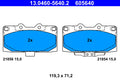 set placute frana,frana disc 13.0460-5640.2 ATE