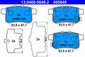 set placute frana,frana disc 13.0460-5648.2 ATE