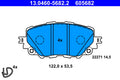 set placute frana,frana disc 13.0460-5682.2 ATE