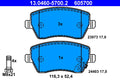 set placute frana,frana disc 13.0460-5700.2 ATE