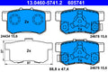 set placute frana,frana disc 13.0460-5741.2 ATE