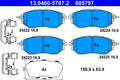 Set placute frana ATE 13.0460-5797.2