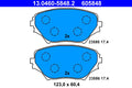 set placute frana,frana disc 13.0460-5848.2 ATE