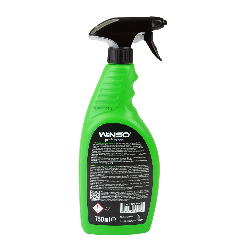 Solutie curatare Textile Winso Professional Textile Cleaner 750 ml - 875116