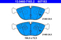 set placute frana,frana disc 13.0460-7183.2 ATE