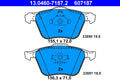 set placute frana,frana disc 13.0460-7187.2 ATE
