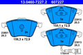 set placute frana,frana disc 13.0460-7227.2 ATE
