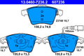 set placute frana,frana disc 13.0460-7236.2 ATE