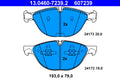set placute frana,frana disc 13.0460-7239.2 ATE