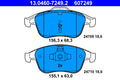 set placute frana,frana disc 13.0460-7249.2 ATE