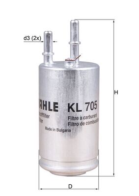 filtru combustibil KL 705 MAHLE