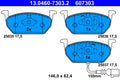 set placute frana,frana disc 13.0460-7303.2 ATE