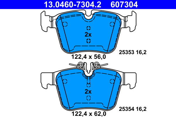 Set placute frana ATE 13.0460-7304.2