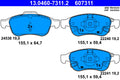 Set placute frana ATE 13.0460-7311.2