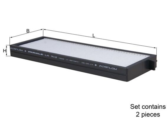 Filtru, aer habitaclu LA 912/S MAHLE