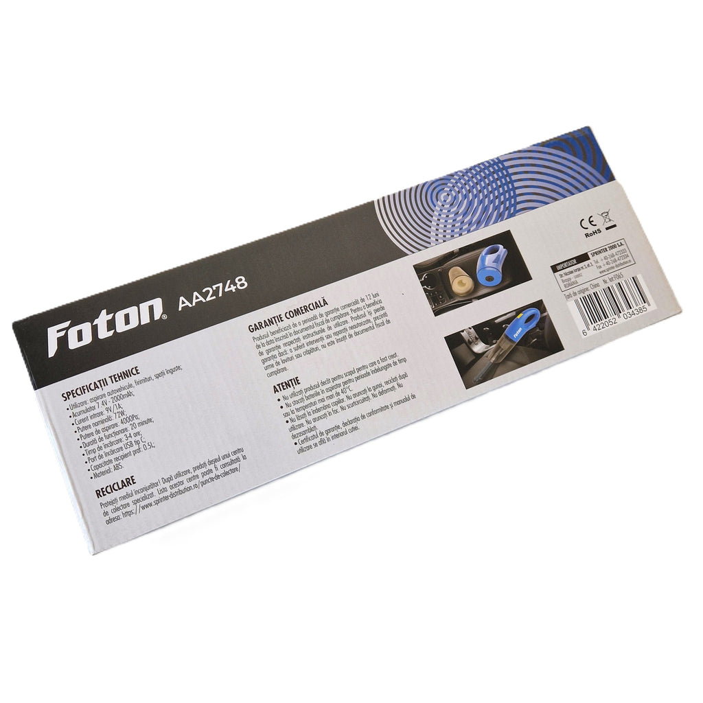 Aspirator auto Foton AA2748 Incarcare USB 72W - 784722748