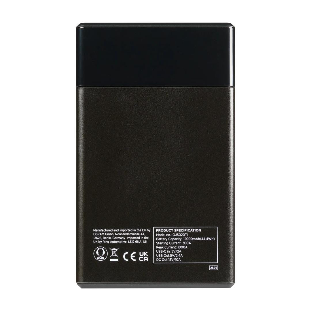 Jump starter pentru pornire masina Osram BATTERYjumpstart 1000TI - 12000 mAh - OJS020TI