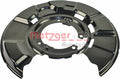protectie stropire,disc frana 6115066 METZGER