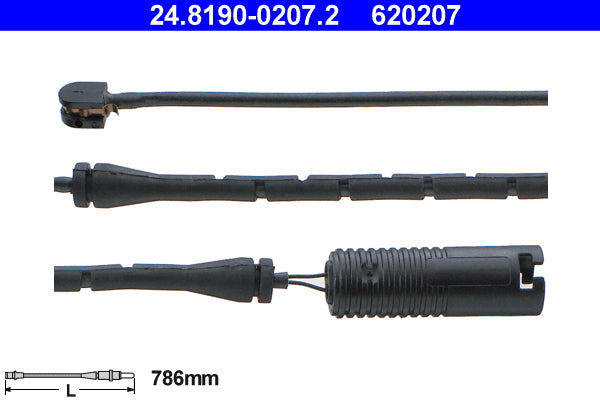 senzor de avertizare,uzura placute de frana 24.8190-0207.2 ATE
