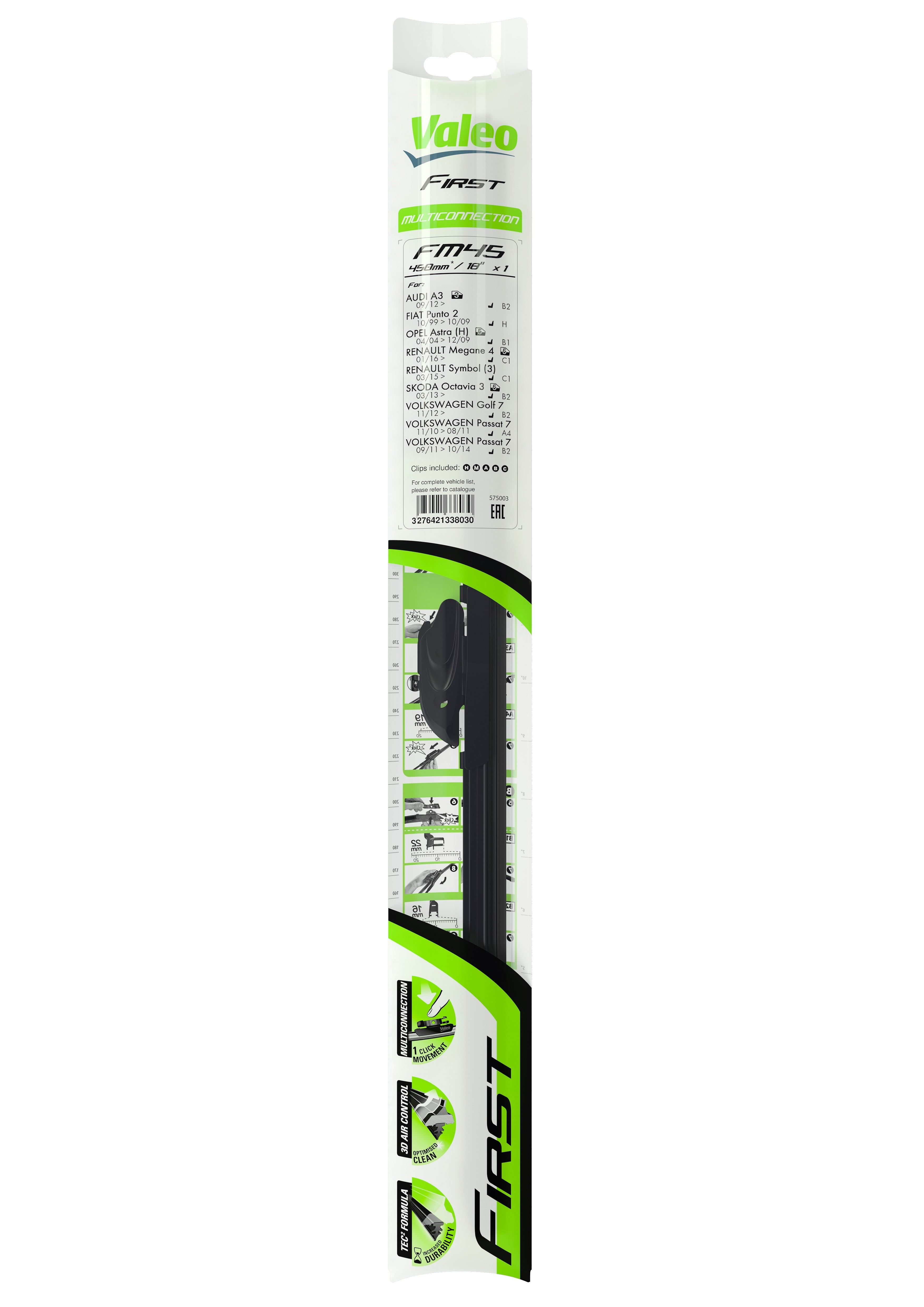 Ștergător Valeo First Multiconnection 450 mm - 12088893