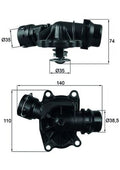 termostat,lichid racire TI 233 88 MAHLE