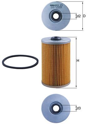 filtru combustibil KX 35 MAHLE