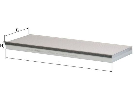 Filtru, aer habitaclu LA 532 MAHLE