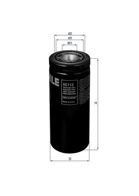 Filtru hidraulic, cutie de viteze automata HC 112 MAHLE