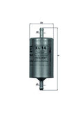 filtru combustibil KL 14 MAHLE