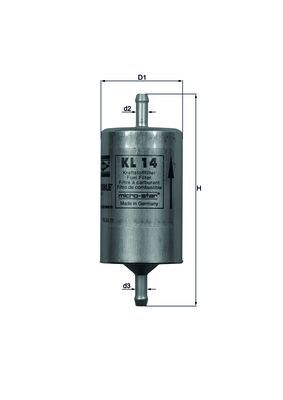 filtru combustibil KL 14 MAHLE