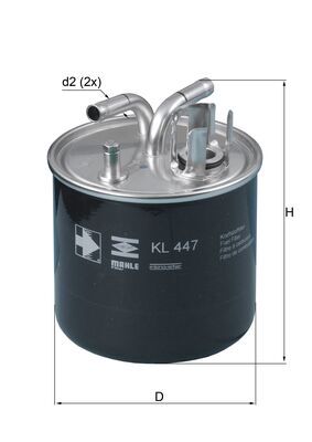 filtru combustibil KL 447 MAHLE
