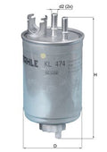 filtru combustibil KL 474 MAHLE