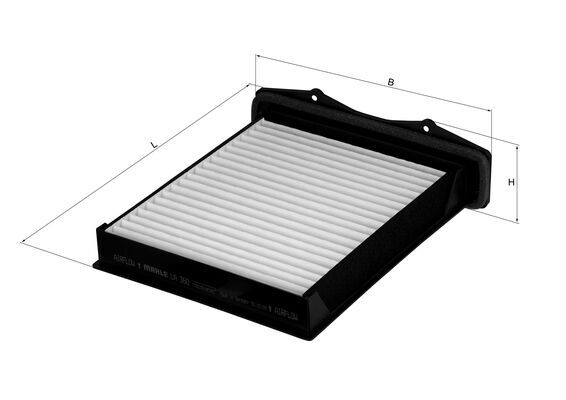 Filtru, aer habitaclu LA 360 MAHLE