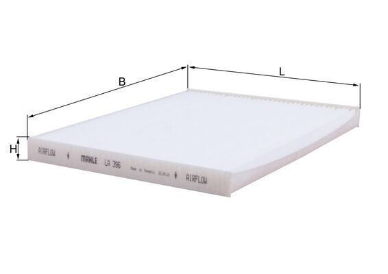Filtru, aer habitaclu LA 396 MAHLE