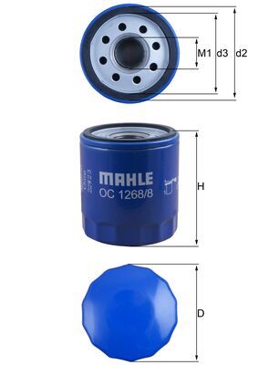 Filtru ulei OC 1268/8 MAHLE