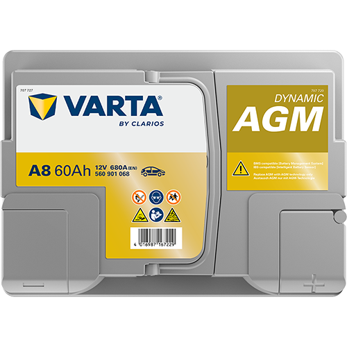 Acumulator Varta Silver Dynamic AGM 60 Ah 680A [Start-Stop] - 12218830