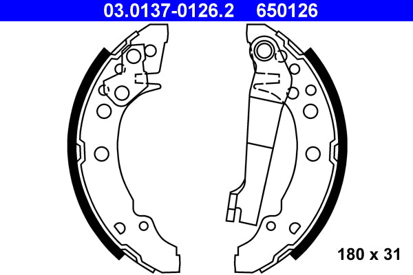 Set saboti frana 03.0137-0126.2 ATE