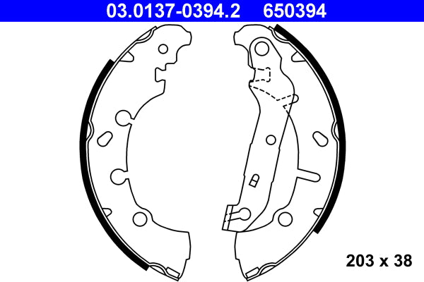 Set saboti frana 03.0137-0394.2 ATE