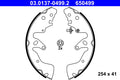 Set saboti frana 03.0137-0499.2 ATE