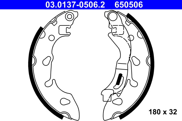 Set saboti frana 03.0137-0506.2 ATE
